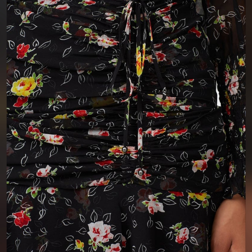 🔴SALE! VERONICA BEARD FLORAL DRESS  NWOT - Picture 9 of 9